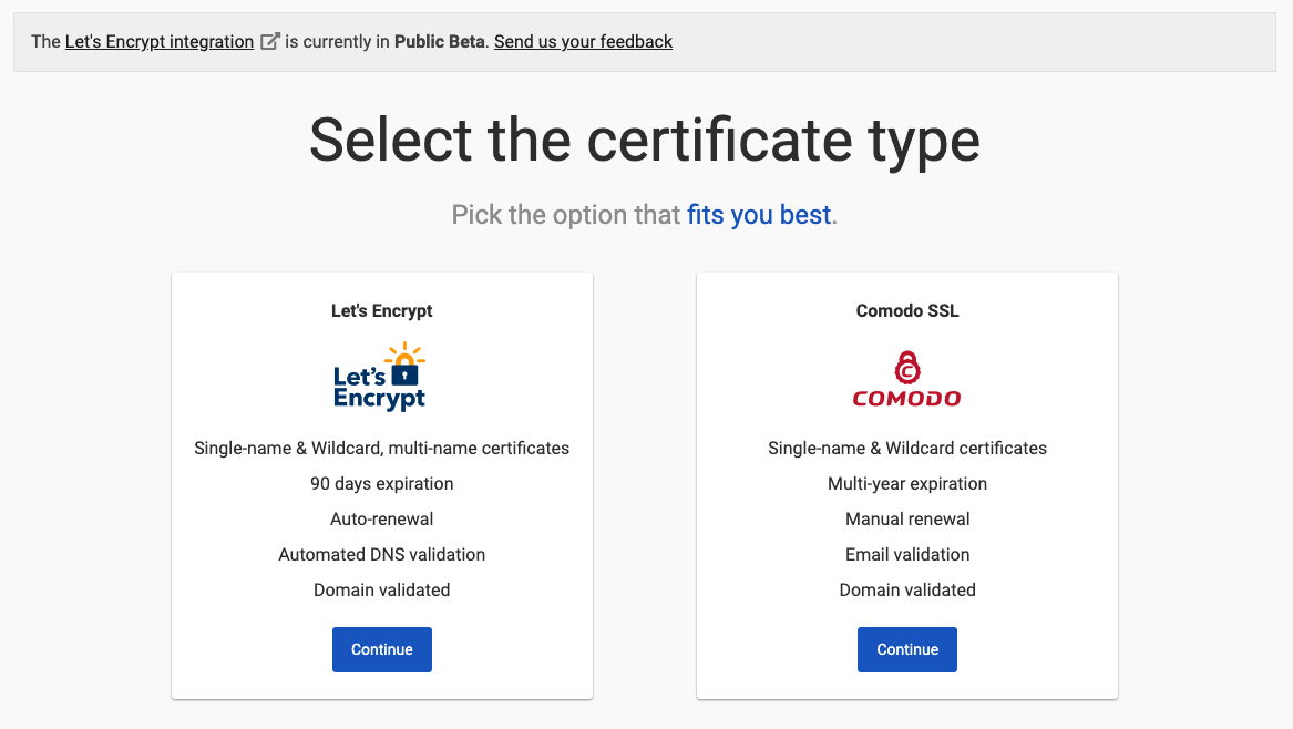 Solicitando Certificado SSL no DNSimple